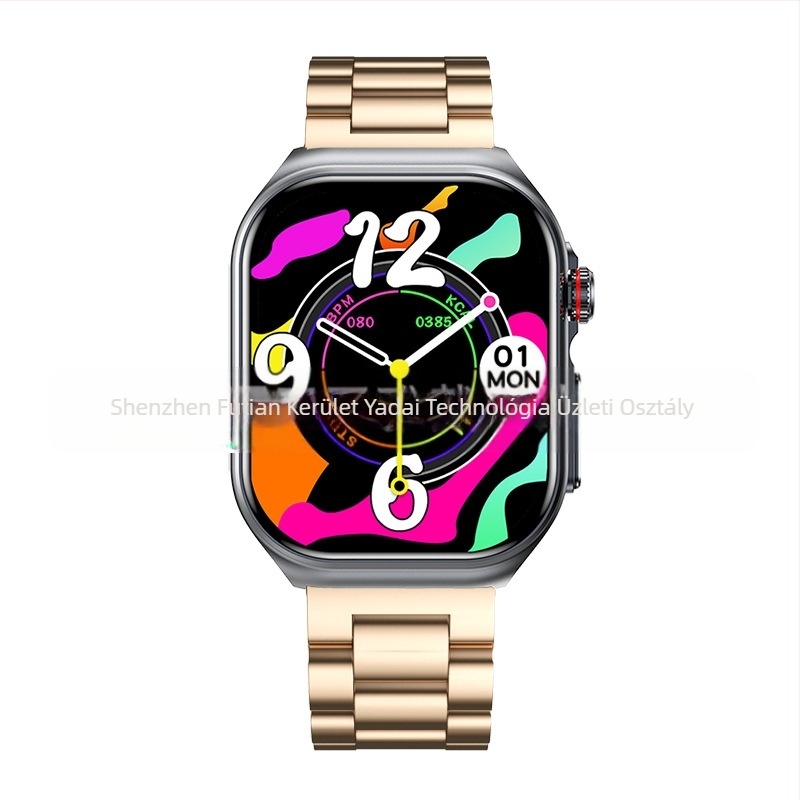 Et585 okosóra AMOLED képernyő Bluetooth hívás pulzus alvás lépésszámláló sportóra karkötő határokon átnyúló