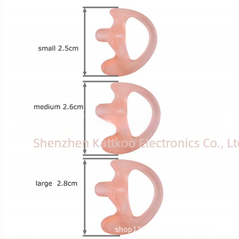 3 pár univerzális csere puha szilikon gél fülhallgató fülhallgatók vezeték nélküli walkie-talkie headset levegős hangzású fülhallgatók rózsaszín