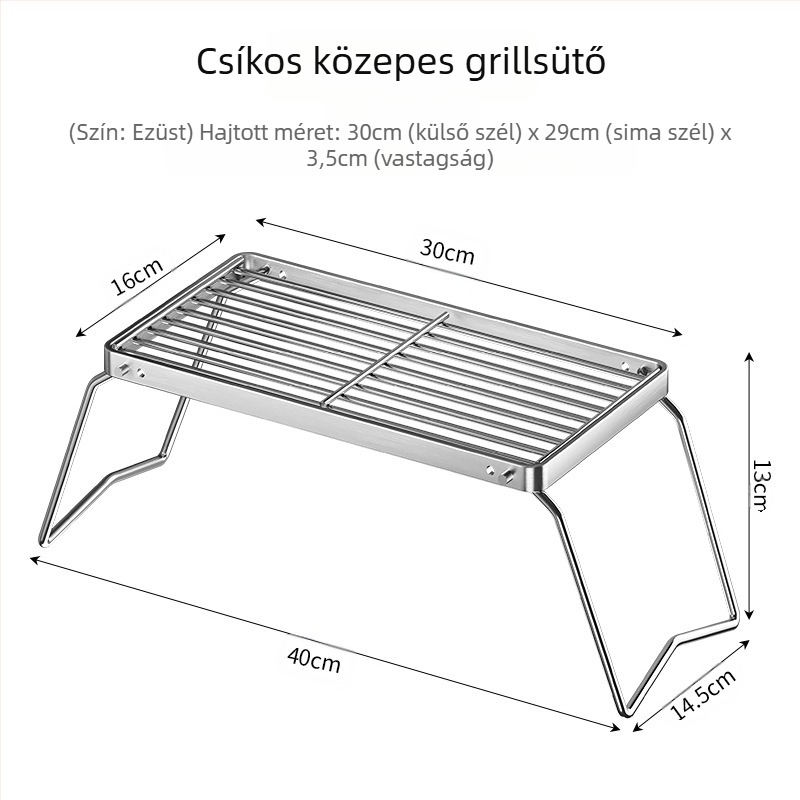 Kültéri összecsukható rajzfilm tűzhely grillsütő állvány kempingkemence teafőző háztartási beltéri faszenes grillsütő grillsütő állvány