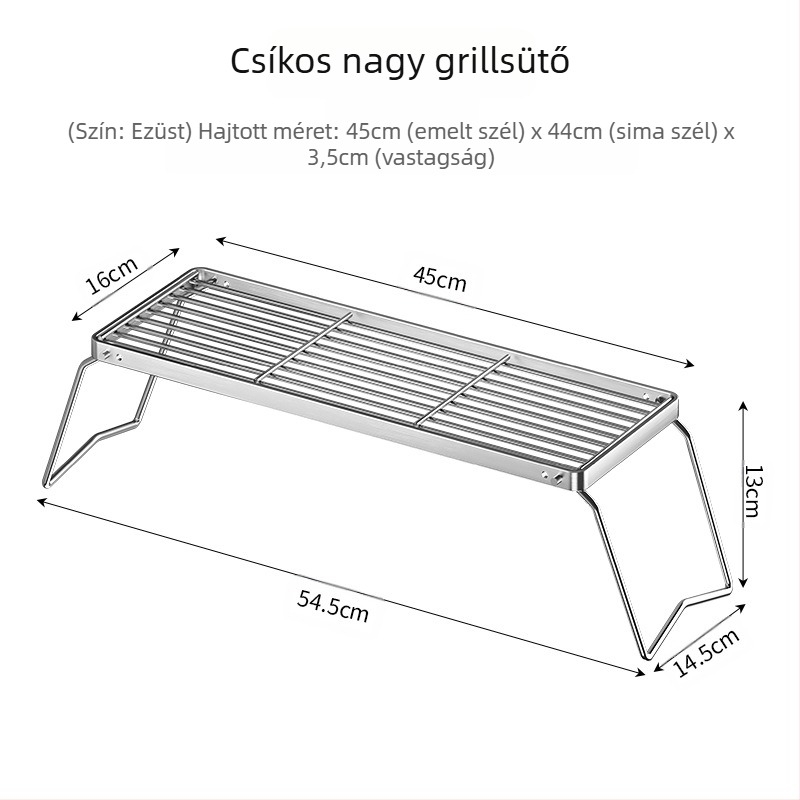 Kültéri összecsukható rajzfilm tűzhely grillsütő állvány kempingkemence teafőző háztartási beltéri faszenes grillsütő grillsütő állvány