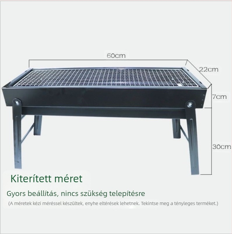 Otthoni BBQ Grill Kültéri Hordozható Faszenes Grill BBQ Grill Kültéri Piknik Összecsukható Grill Tűzhely Nagykereskedelem