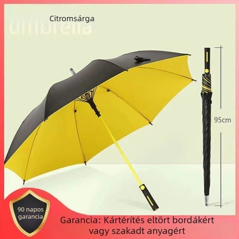 Vízálló tok, hosszú nyelű esernyő, nagy szemű eső, kettős célú, viharálló szálas, egyenes rúddal, erős és tartós napvédő golf esernyő