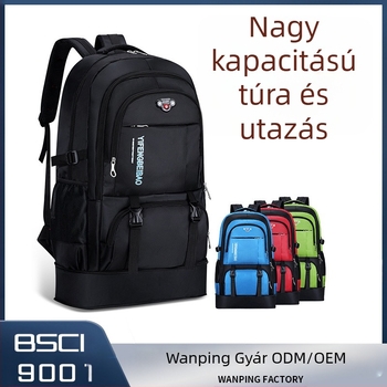 Nagy hátizsák Férfi nagy utazó hátizsák Női utazási hegymászás szabadtéri nagy kapacitású poggyász hátizsák