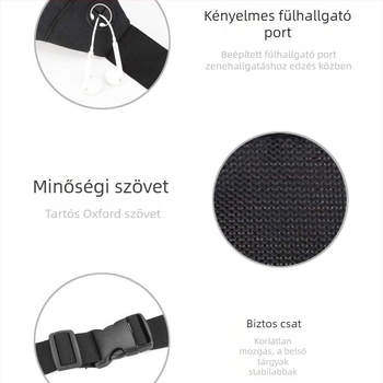 Dinamikus kültéri deréktáska, multifunkcionális szabadidős utazási keresztpántos mellkastáska, vízálló fitnesz futáshoz, mobiltelefon-tárolótáska