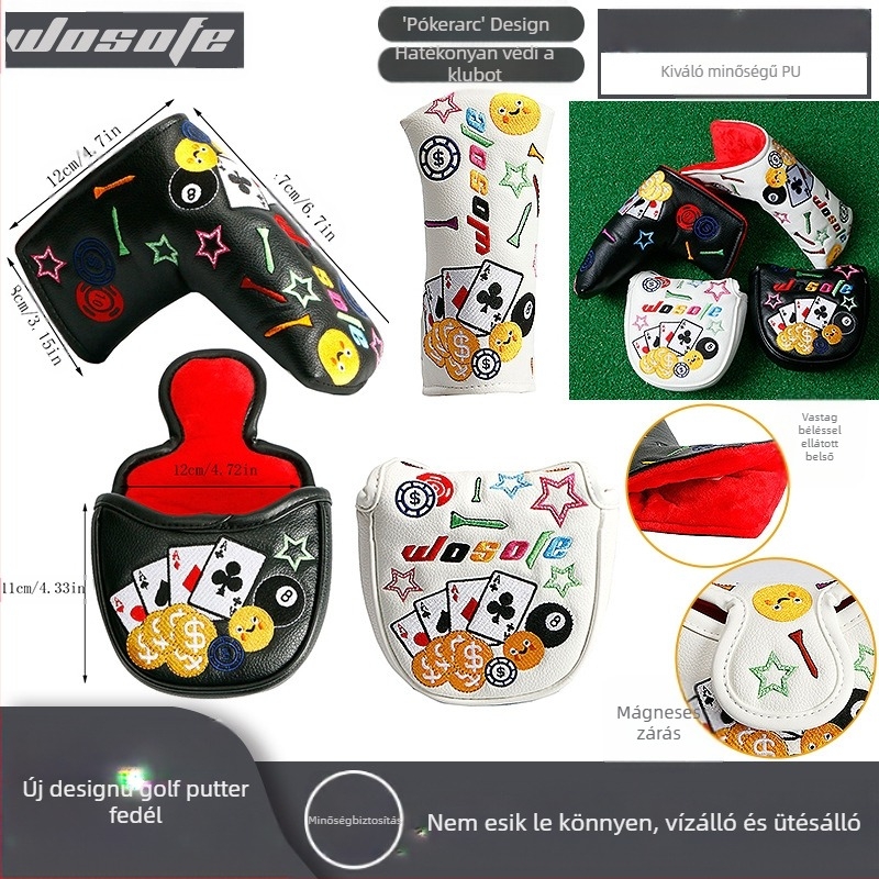 A Source Factory a határokon átnyúló játékkártyák szállítására specializálódott, gyönyörű hímzéssel ellátott golf fejfedővel és golf putter sapkafedéllel.