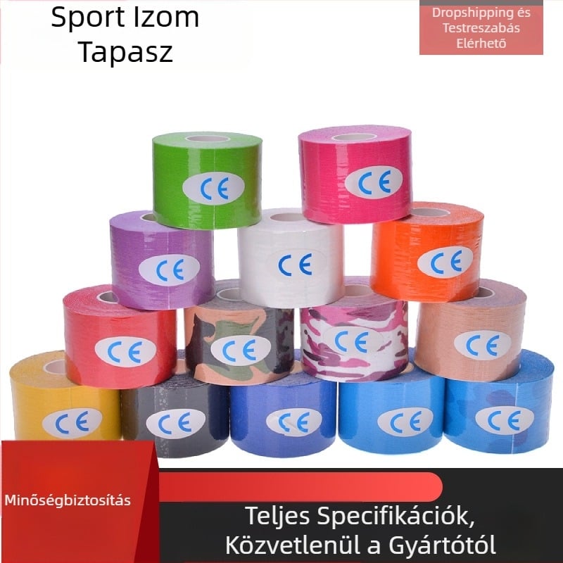 kineziológiai pamut elasztikus mellkasi tapasz izomtapasz fizioterápiás szalag vízálló sport izomfeszítő kötés