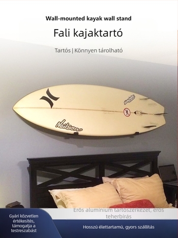 Határokon átnyúló háztartási garázs snowboard osztott tárolóállvány falra szerelhető SUP szörfdeszka cellulóz tároló állvány
