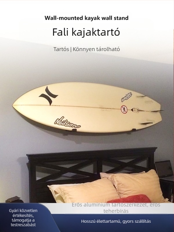 Határokon átnyúló háztartási garázs snowboard osztott tárolóállvány falra szerelhető SUP szörfdeszka cellulóz tároló állvány