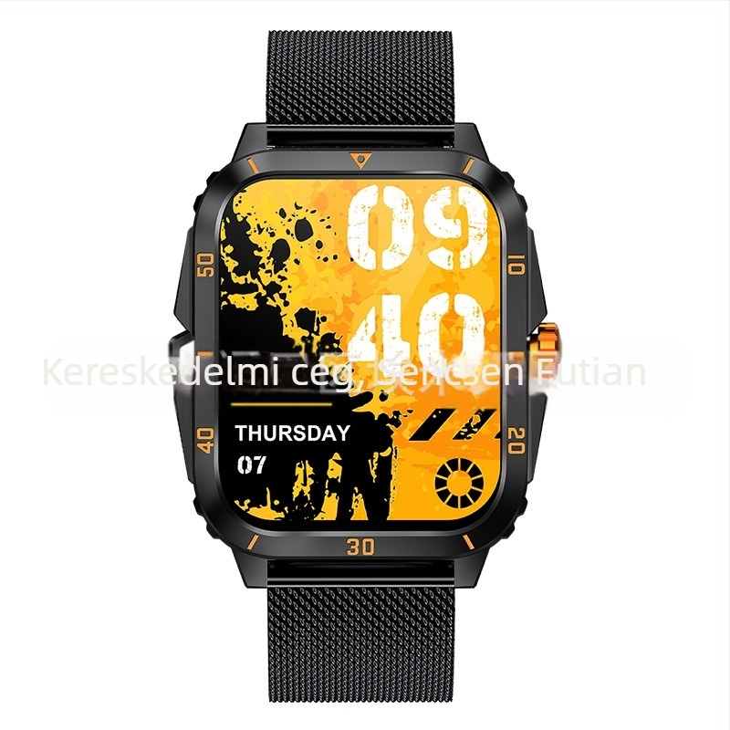 Határokon átnyúló Kt71 okosóra pulzusméréssel, Bluetooth hívással, tárcsázással, lépésszámlálással, több sport móddal és multifunkcionális sportórával