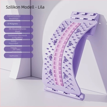 Ágyéki tehermentesítő, deréknyújtó, nyaki gerinc felső része, deréknyitás, vállnyitás, hátjóga segédhúzó, mágneses terápiás derékvédő