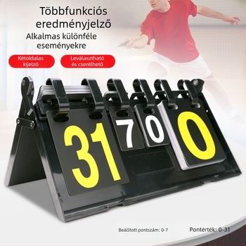 Eredménytábla 4 számjegyű eredménytábla több számjegyű pontozóeszköz kosárlabda röplabda asztalitenisz eredménytábla biliárd