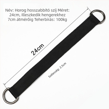 Lengő csatlakozó horog vízszintes rúd hosszabbítás rugós horoggal kültéri hegymászó és sziklamászó csattal multifunkcionális csatlakozás udvarral