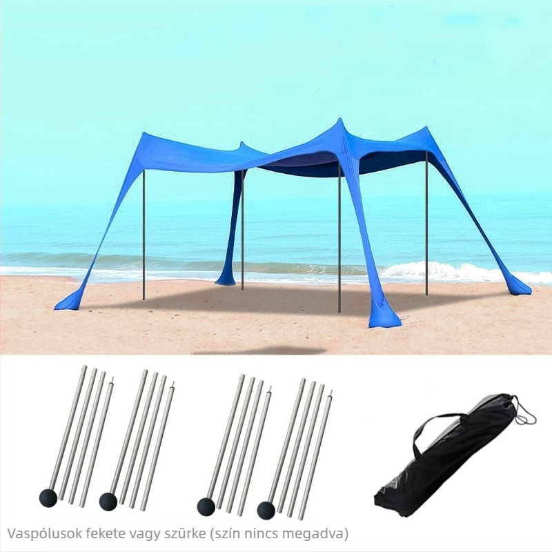 Határokon átnyúló strandsátor Lycra ponyva napellenző napvédő hűvös kültéri tengerparti kempingezés horgászponyva kempingsátor