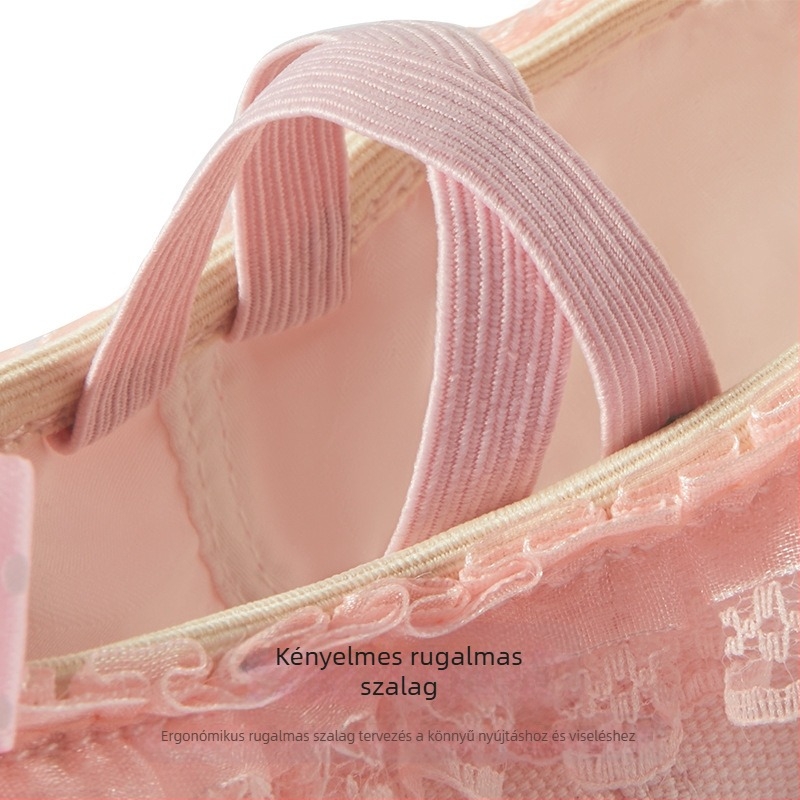 Tánccipők Női és Gyermek Puha Talpú Őszi és Téli Gyakorló Testhezálló Gyapjúval Bélelt Húsos Csipke Macskakarom Lányoknak Hercegnő Balett Tánc