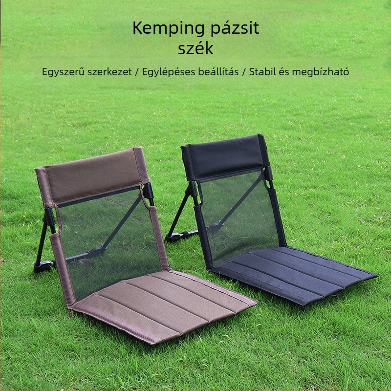 Kültéri kemping hátpárna egyszerű strandszék hordozható kerti szék multifunkcionális összecsukható tartós szabadidős szék