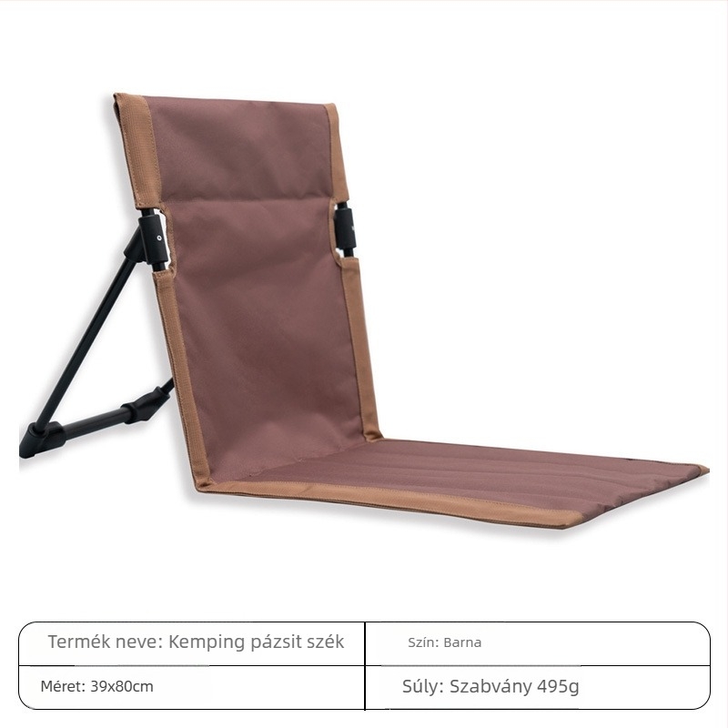 Kültéri kemping hátpárna egyszerű strandszék hordozható kerti szék multifunkcionális összecsukható tartós szabadidős szék