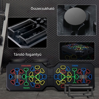 Fekvőtámasz deszka T alakú fekvőtámasz konzol otthonra Fekvőtámasz edző konzol mellkas hasizom fitnesz összecsukható otthonra