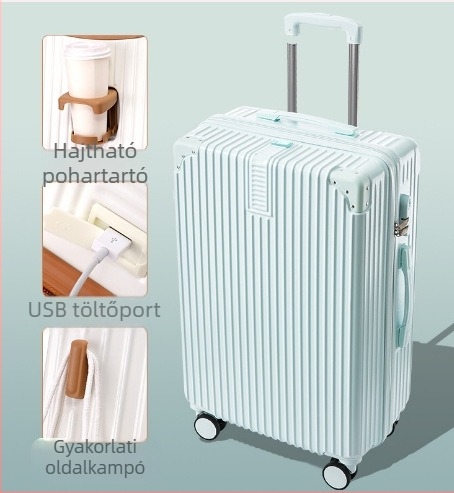 20 hüvelykes alumínium vázas kocsi tok univerzális kerekes bőrönd női bőrönd retro 24 hüvelykes diák jelszó doboz nagykereskedelmi poggyász