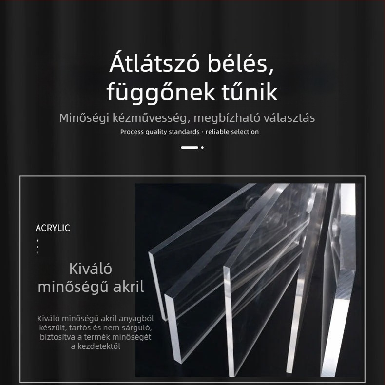 Wen Chuang Két Akril Csomagolódoboz 40 mm-es Érem 35 mm-es Érem Emlékmedál Külső Doboz Lézergravírozás Minta