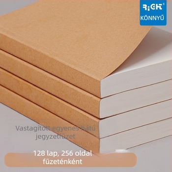 Wright jegyzetfüzet A4 vízszintes vonalakkal, kraftpapír, irodai ragasztós kötés, A5 kis jegyzetfüzet, B5 jegyzetfüzet, vastag jegyzetfüzet