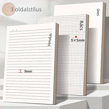 Wright jegyzetfüzet A4 vízszintes vonalakkal, kraftpapír, irodai ragasztós kötés, A5 kis jegyzetfüzet, B5 jegyzetfüzet, vastag jegyzetfüzet