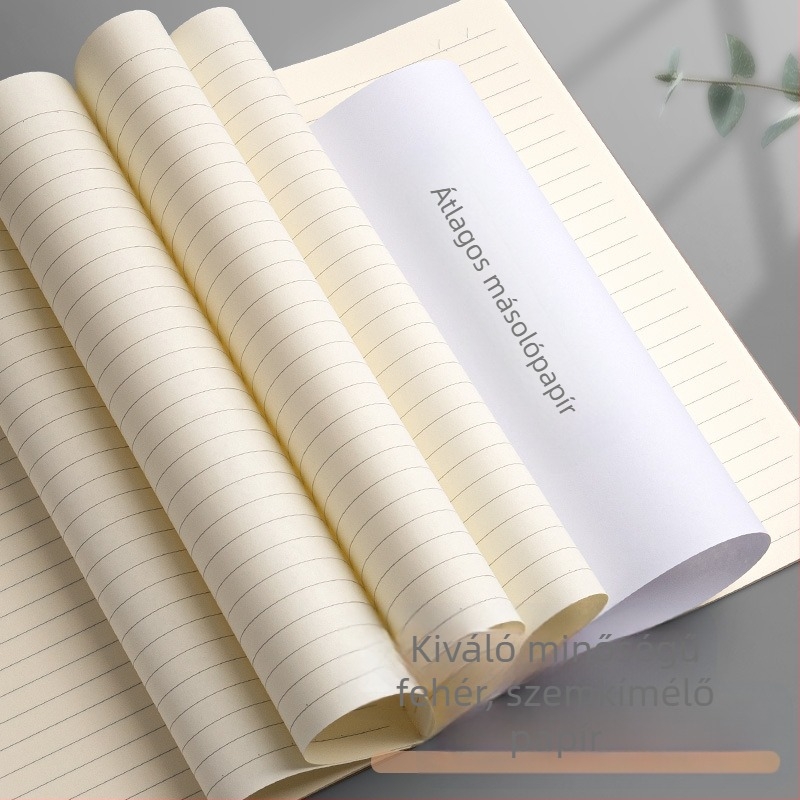 Wright jegyzetfüzet A4 vízszintes vonalakkal, kraftpapír, irodai ragasztós kötés, A5 kis jegyzetfüzet, B5 jegyzetfüzet, vastag jegyzetfüzet