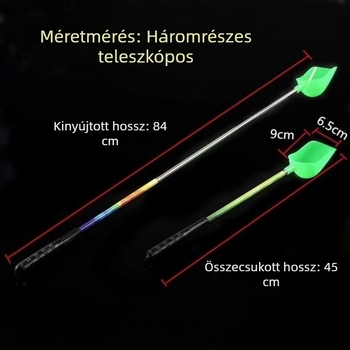 Teleszkópos horgászkanál 3 rozsdamentes acél színű horgászkanál csalikanál horgászcsali kanál horgászcsali kanál