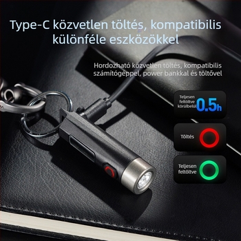 Philips kulcstartó lámpa Erős fényű újratölthető zseblámpa Kültéri diákoknak szánt multifunkcionális hordozható mini munkalámpa