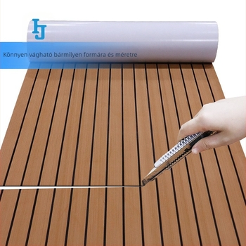 Határokon átnyúló EVA utánzatú teakfa jachtfedélzet csúszásgátló szőnyeg ultraibolya súrlódásgátló vízálló szigeteléssel
