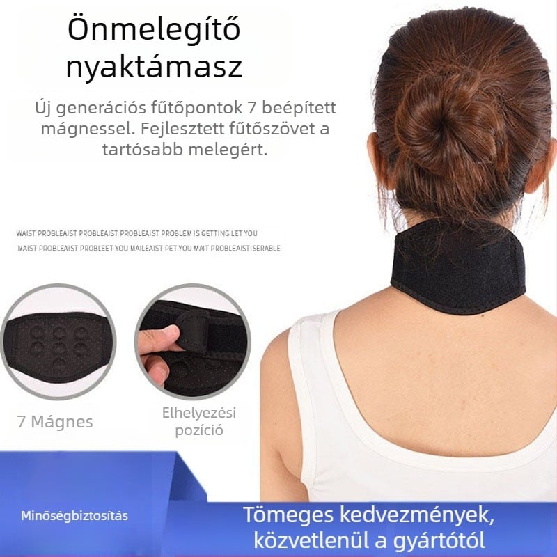 Hebei nagykereskedelmi turmalin önmelegítő nyakvédő univerzális ajándék melegen préselt mágneses nyakvédő meleg nyakgerincvédő nyakvédő