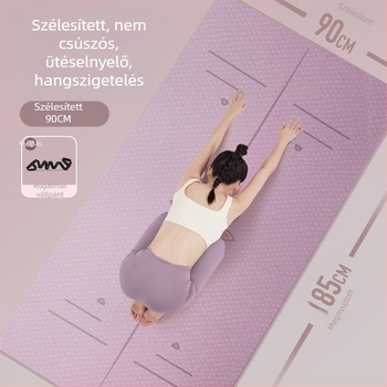 Zhenle jógaszőnyeg, környezetbarát, csúszásmentes, ütéscsillapító, csendes, speciális fitneszszőnyeg, kiszélesített és vastagított otthoni aerobik táncszőnyeg