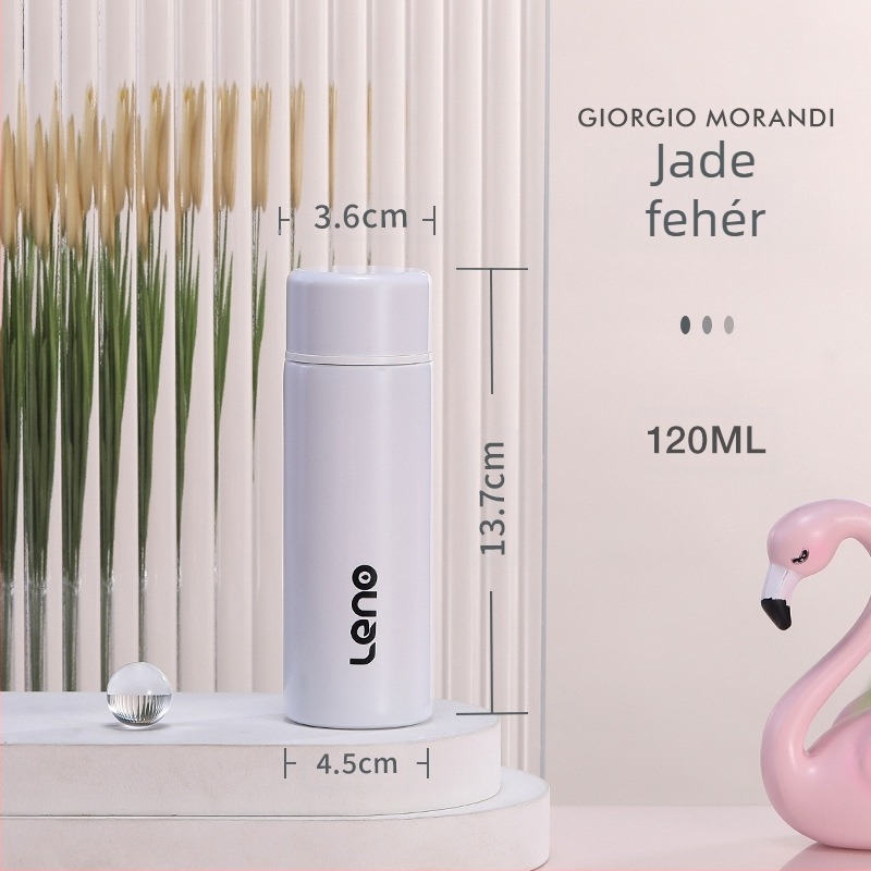 120 ml-es, nagyméretű, egyenes pohár, diákkollégiumi, 304 rozsdamentes acélból készült, vákuumos pohár, mini, hordozható, zsebes vizespohár, női