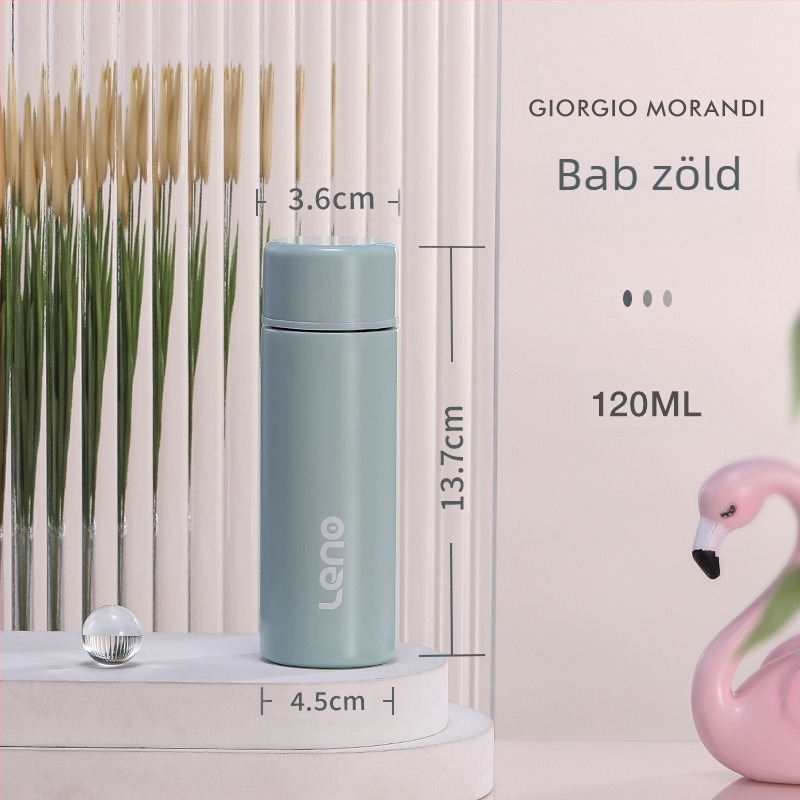 120 ml-es, nagyméretű, egyenes pohár, diákkollégiumi, 304 rozsdamentes acélból készült, vákuumos pohár, mini, hordozható, zsebes vizespohár, női