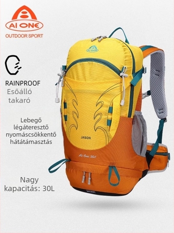 Aiwang kültéri hegymászó táska, felfüggesztett hátú, vízálló férfi és női kempingező, túrázó, kerékpáros hátizsák, 30 literes