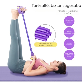 Garnélarák márkájú pedálhúzó 4 csöves jóga 6 csöves zsírcsökkentő négy csöves felülés segédeszköz fitnesz feszítőkötél