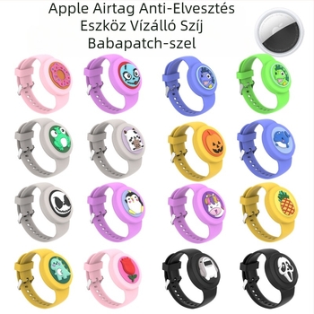 Alkalmas Apple Airtag elveszett vízálló csuklópánthoz, Cartoon Doll foltos hátizsákhoz gyerekeknek