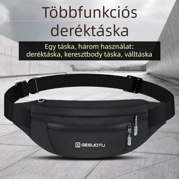 Sport övtáska férfiaknak és nőknek nagy kapacitású kültéri futáshoz mobiltelefon pénztárca táska utazó keresztpántos táska ultravékony kis mellkasi táska