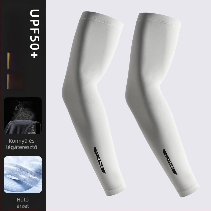 Napvédő jégvédő férfi ujjvédő jégselyem kézvédő nyári vékony hűvös érzés lélegző UV védelem nyári kerékpáros karvédő