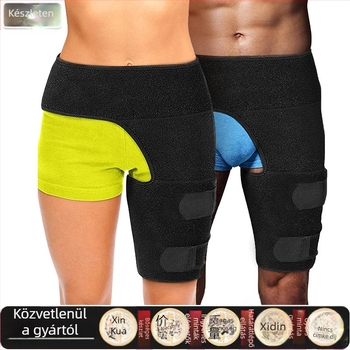 Crossborder Sports combvédelem, Futás, Súlyemelés, Húzódásgátló Izomlábvédelem, Csípőöv, Fitness combvédelem, Kompressziós pánt