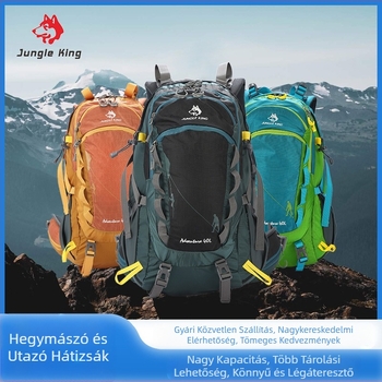 Jungle King professzionális kültéri hegymászó táska, kemping stílusú hátizsák, sporttáska, kerékpáros táska, hátizsák 40L