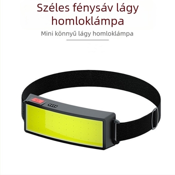 Fejre szerelhető éjszakai horgászlámpák kültéri lovagló reflektoros fényszórók határokon átnyúló új, fényes COB fényszórók USB töltés