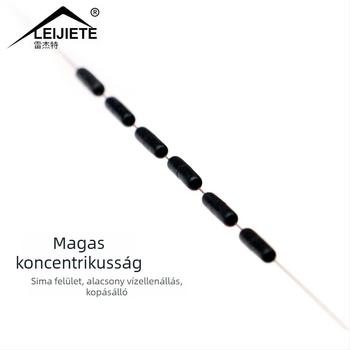 Űrbab ömlesztett 300 szemű, egy olajfekete gumiból készült, nagy koncentricitású, hengeres horgászfelszerelés gyári outlet