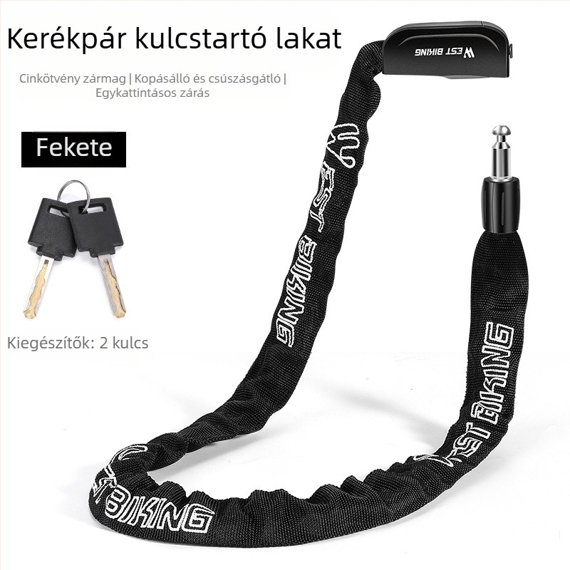 WEST BIKING kerékpárzár lopásgátló kulcszár hegyi kerékpár elektromos autó lánczár akkumulátoros autó lánczár