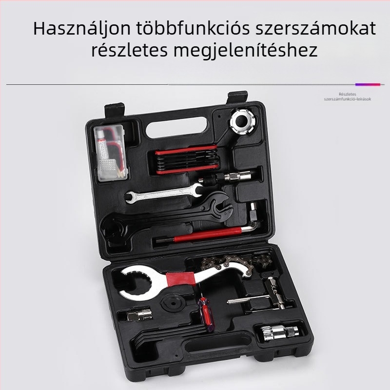 Kerékpárjavító szerszám Kombinált ruha Javító küllőkulcs Lánc Lendkerék Középső tengely Eltávolító ruha
