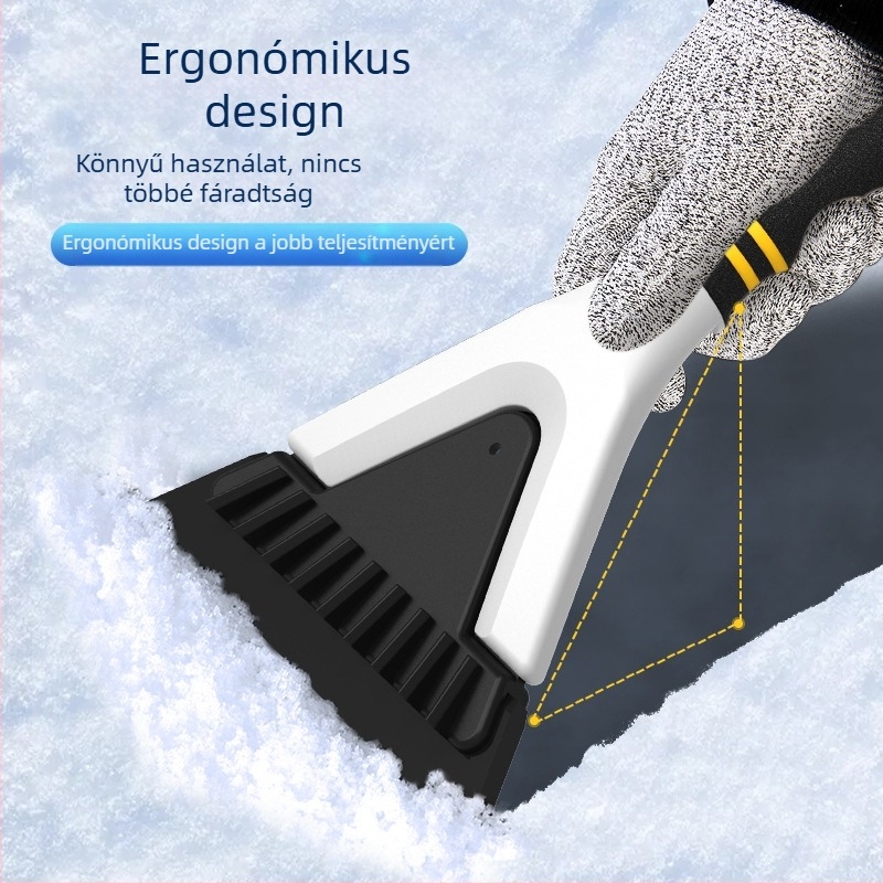 Gyári multifunkciós autós hólapát hókefe leolvasztó jégkaparó hókaparó ablaktörlő 5 az 1-ben fagykaparás