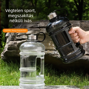 Határokon átnyúló szuper nagy kapacitású műanyag pohár nyári fitnesz hordozható kültéri vízforraló 2,2 literes szivárgásmentes tonnás hordó gallon vízforraló