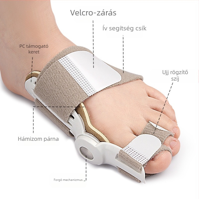 Raktáron lévő dupla lyukú nagylábujj valgus lábujj elválasztó lábcsont valgus hallux valgus nappali és éjszakai használatra alkalmas
