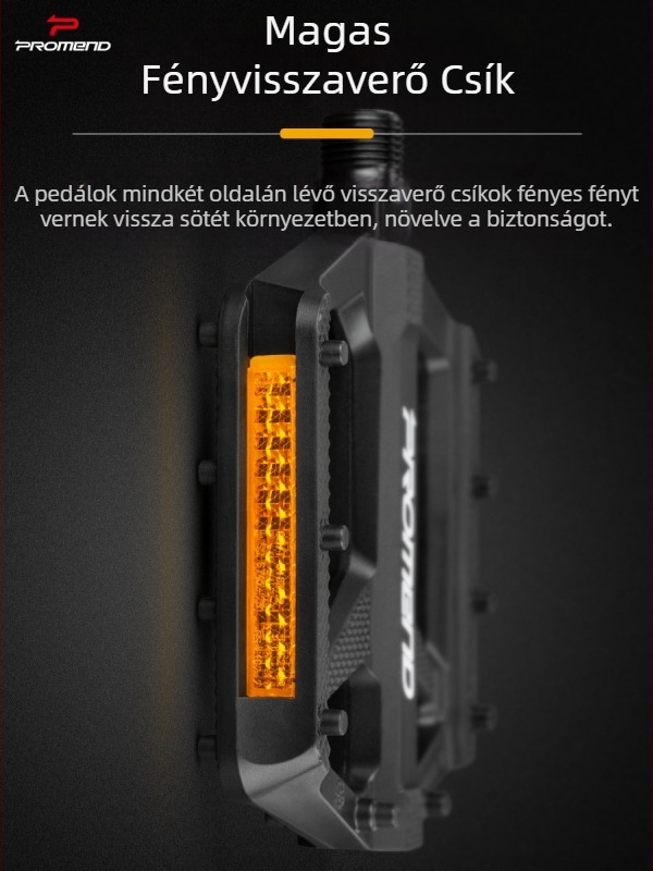 Promend kerékpárpedál nejlon öv reflektor dupla dupla integrált csúszásgátló szeg hegyi kerékpár pedál