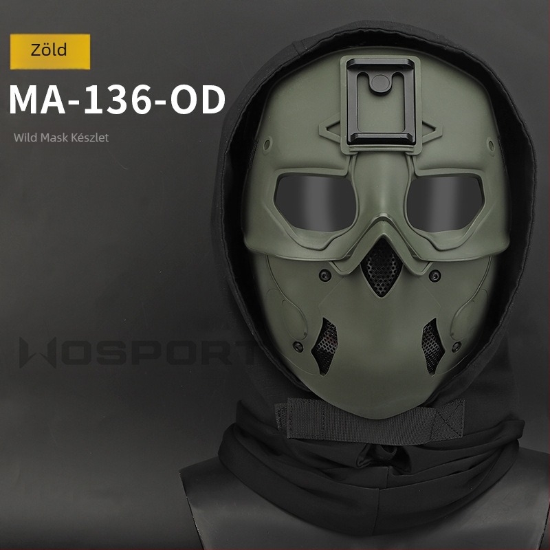 WOSPORT Wild Mask ruha Fejfedő Maszk Kettős felhasználású mód Teljes arcvédelem Egyszínű