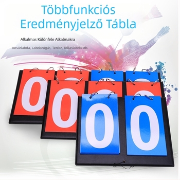 Kétszámjegyű pontozótábla, háromszámjegyű többfunkciós pontozótábla, asztalitenisz pontozóeszköz, négyszámjegyű pontozótábla, kosárlabda pontozóeszköz